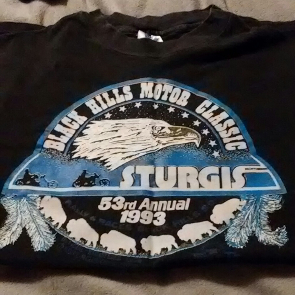 Official Sturgis Rally tshirt 1993, unisex